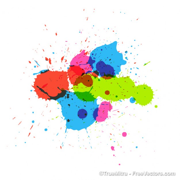 Paint colorful art painting splashes about Brush Visual Arts